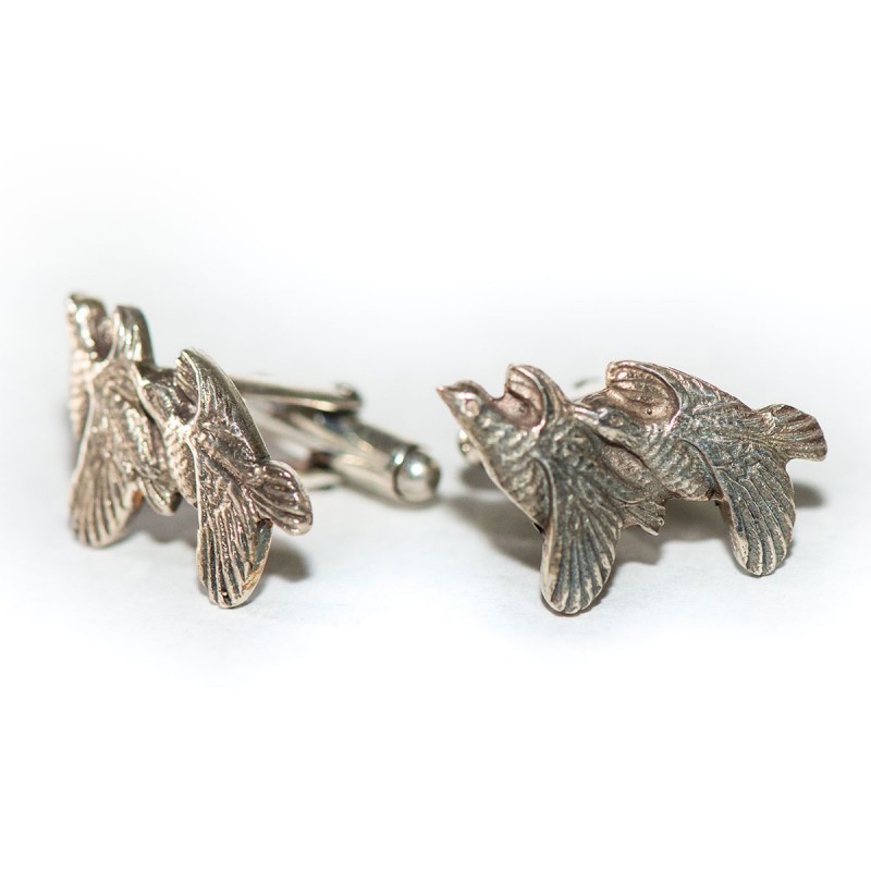 Flying pair of partridges...
